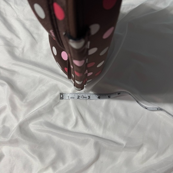 Bra(g) “The Bra Bag” – Hard Shell Travel Case – Polka Dot – Brown/Pink/White - Picture 10 of 12